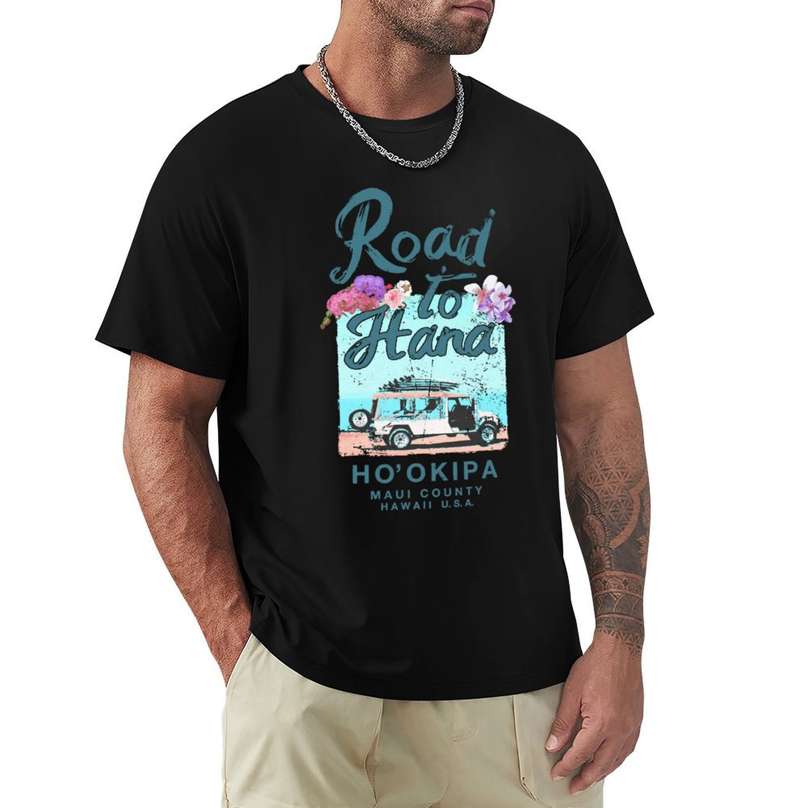 Road to Hana Maui Hawaii Vinta - Vintage Hawaiian Floral Shirt 评论和价格