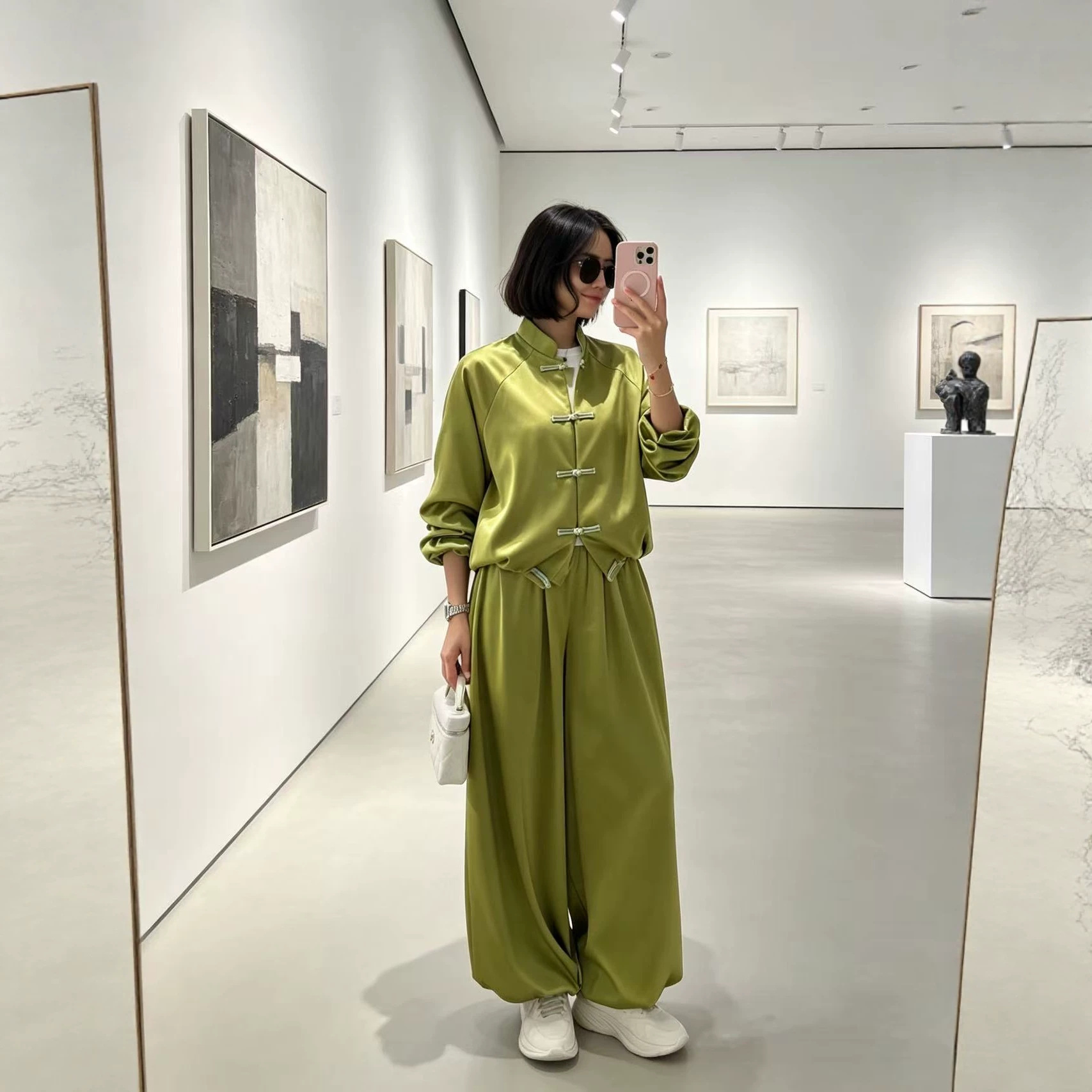 Green Lightweight Loose Women' - Shirts 评论和价格