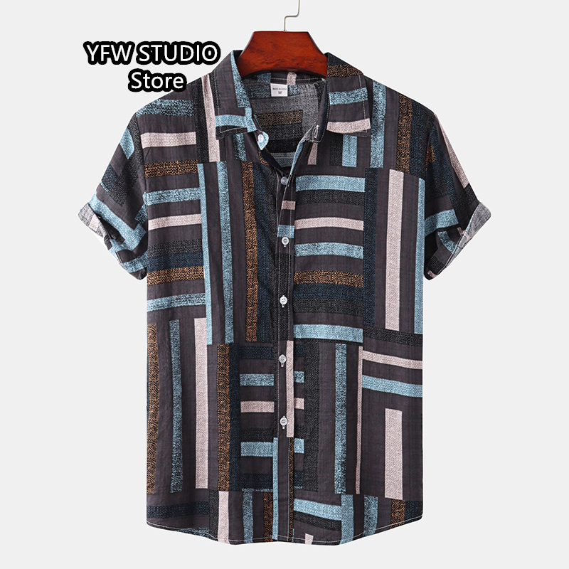 Men's Hawaiian Printed Vintage - Vintage Hawaiian Floral Shirt 评论和价格