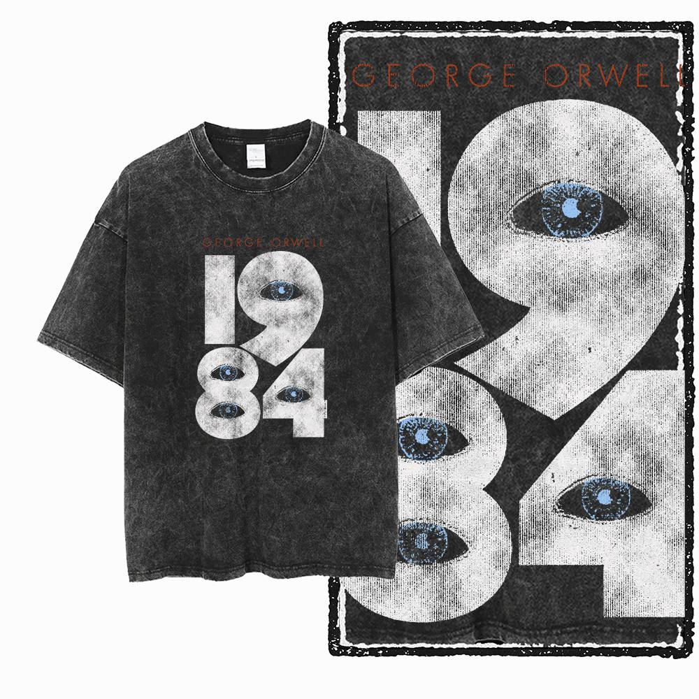 G02 Exclusive 100% Cotton Big  - Acid Wash Vintage Graphic T Shirt 评论和价格