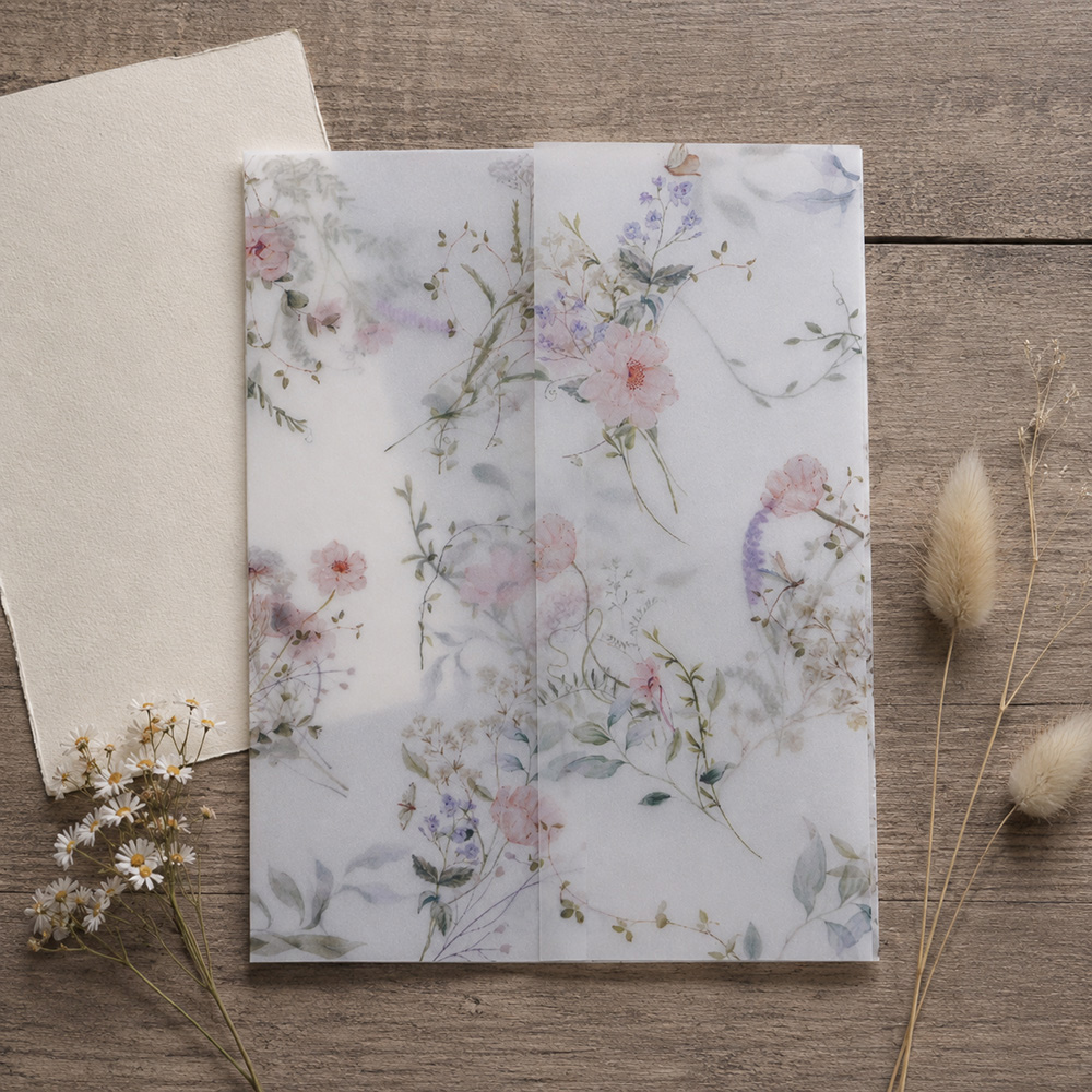 20/50pcs Vellum Wrap with Wate - Jackets 评论和价格