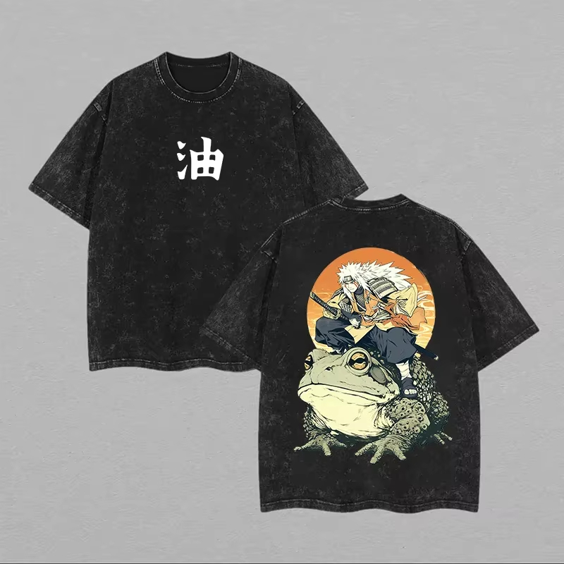 2026 Jiraiya T Shirt Naruto To - Acid Wash Vintage Graphic T Shirt 评论和价格