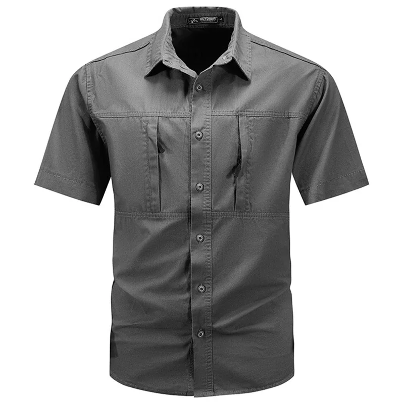 Men's Tactical Short-sleeved S - Tactical Military Shirt Cargo 评论和价格