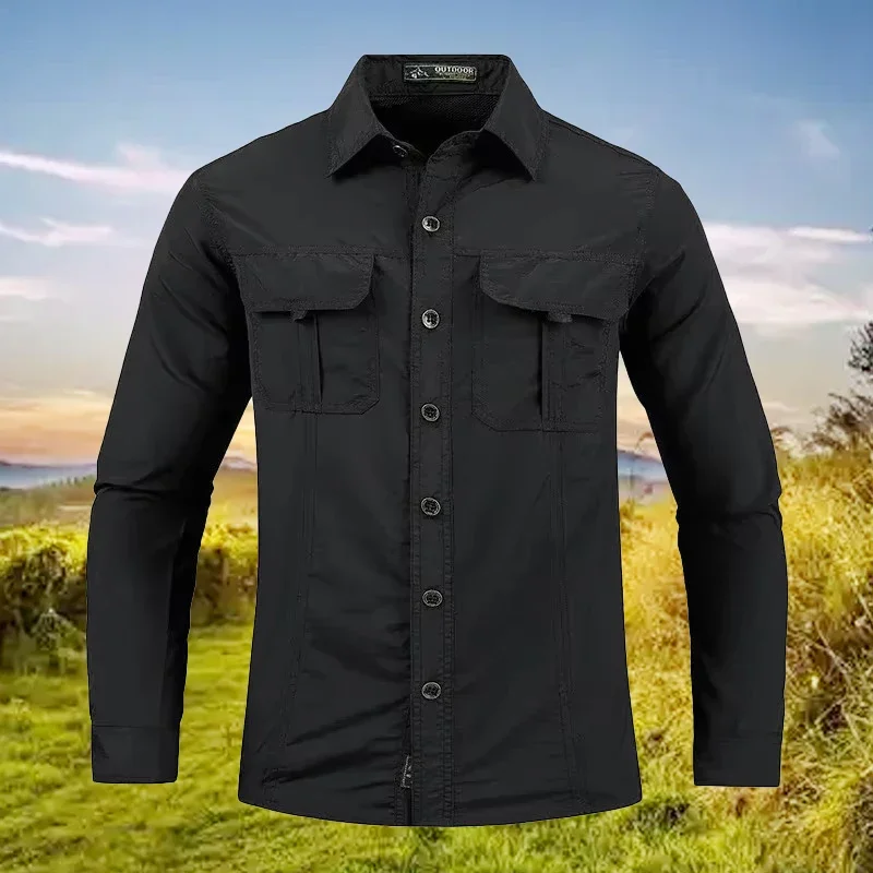 5XL Men Lightweight Quick-Dryi - Tactical Military Shirt Cargo 评论和价格