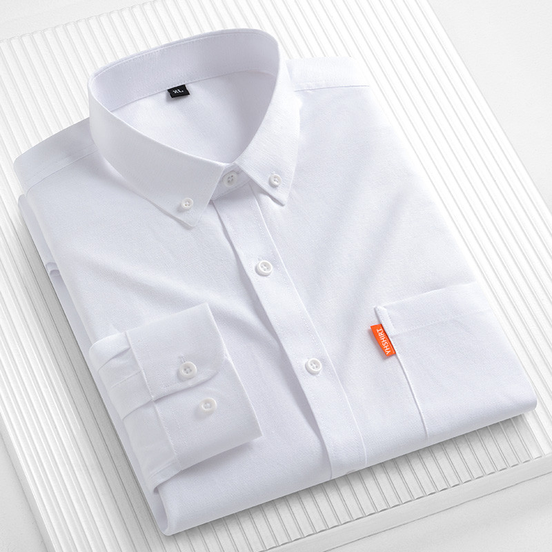 100% Pure Cotton Men's Busines - Oxford Cotton Casual Shirt Business 评论和价格