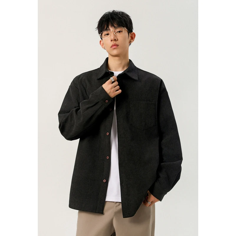Male Button‑Up Corduroy Top La - Corduroy Button Up Shirt Men 评论和价格