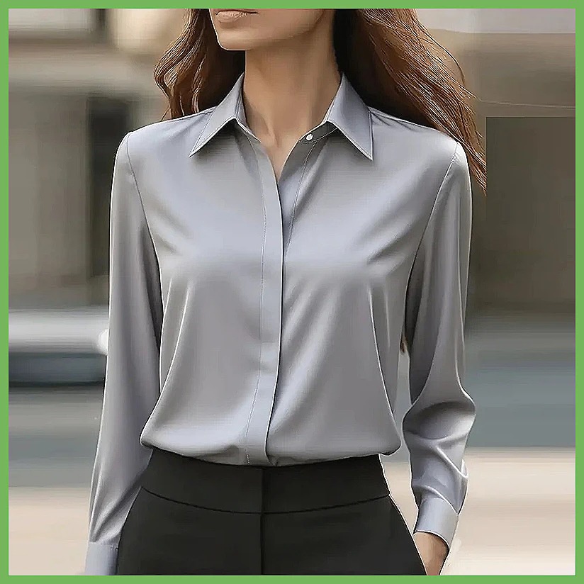 New Women's Office Blouse Long - Shirts 评论和价格