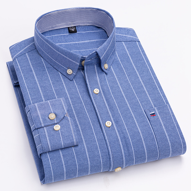Men's Casual Shirts Cotton Oxf - Oxford Cotton Casual Shirt Business 评论和价格