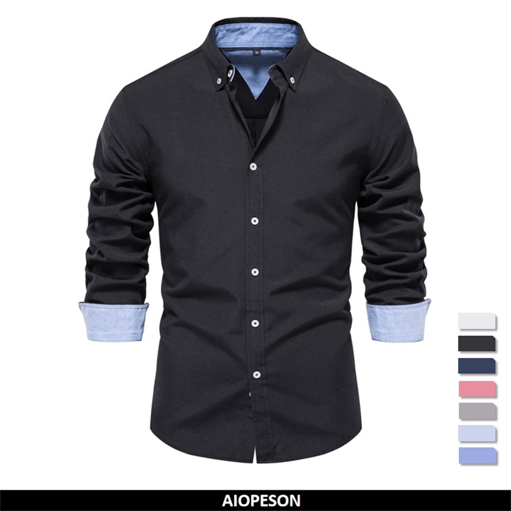 AIOPESON 2023 New Autumn Cotto - Oxford Cotton Casual Shirt Business 评论和价格