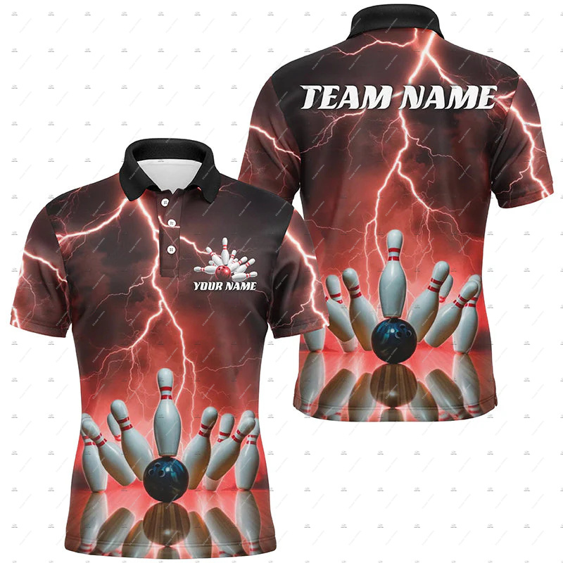 Custom Name Bowling Skull Flam - Short Sleeve Bowling Shirt Retro 评论和价格