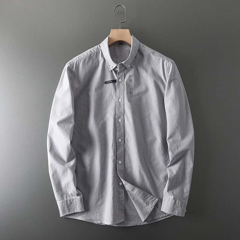 Men's Fashion Business Wedding - Oxford Cotton Casual Shirt Business 评论和价格