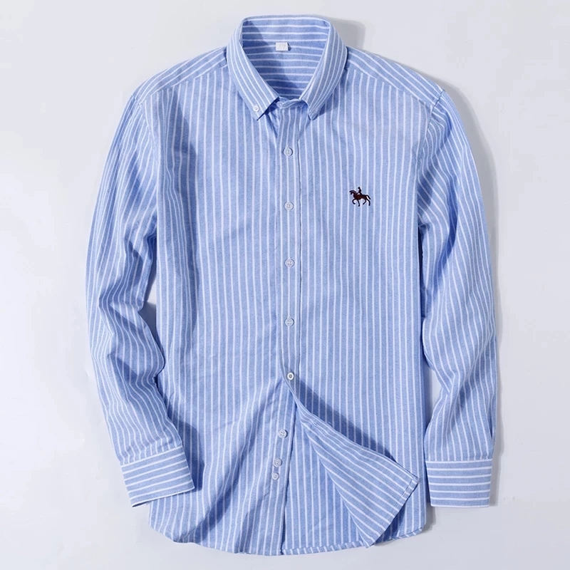 S-6XL Oxford Shirts for Men Lo - Oxford Cotton Casual Shirt Business 评论和价格