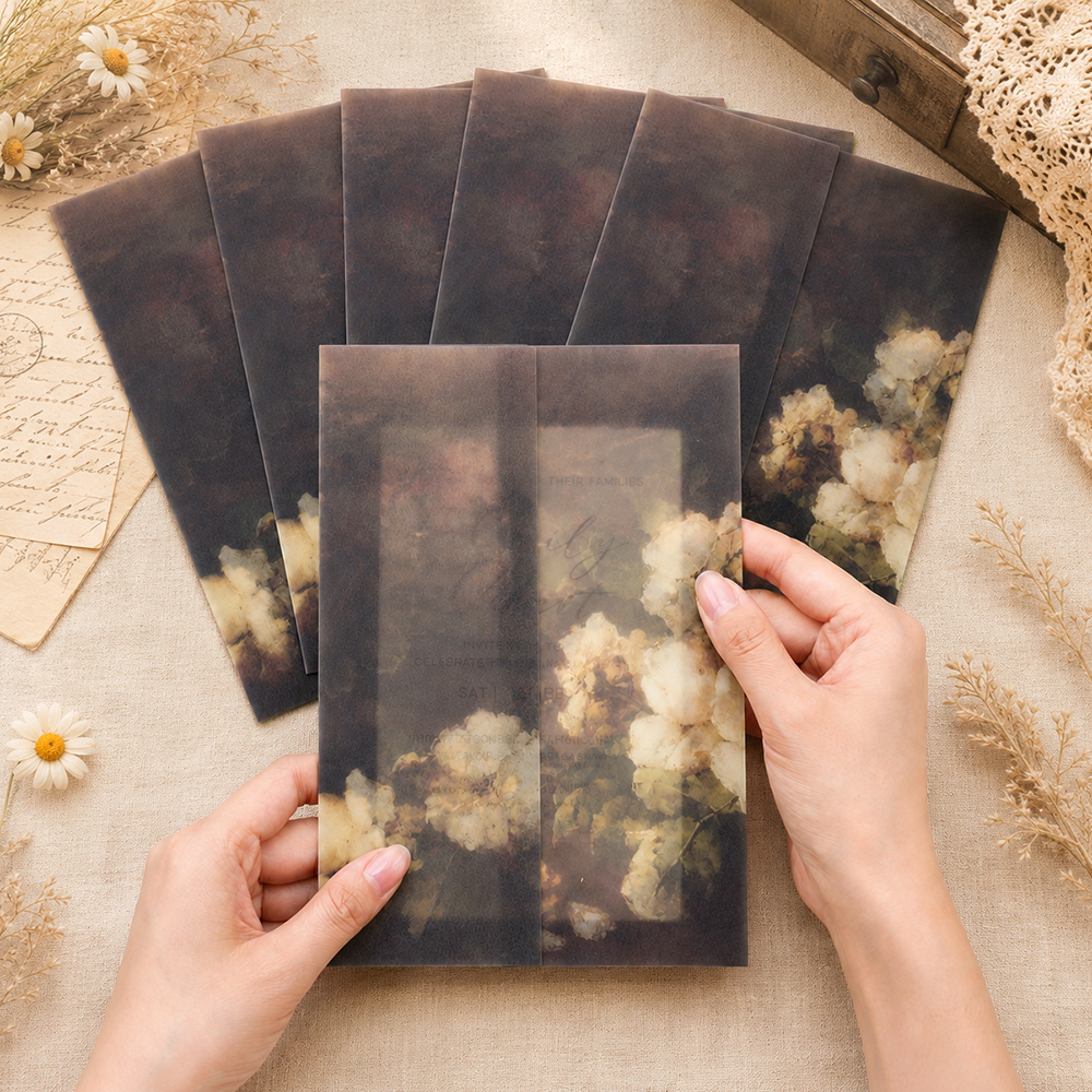 20/50pcs Pre Folded Vellum Jac - Jackets 评论和价格