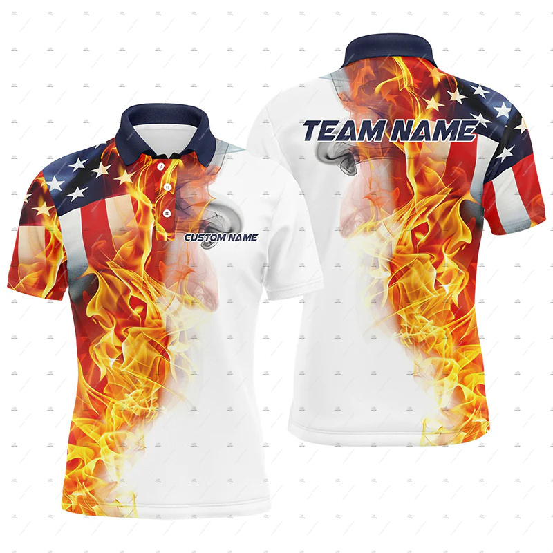 Custom Name Bowling Skull Flam - Short Sleeve Bowling Shirt Retro 评论和价格