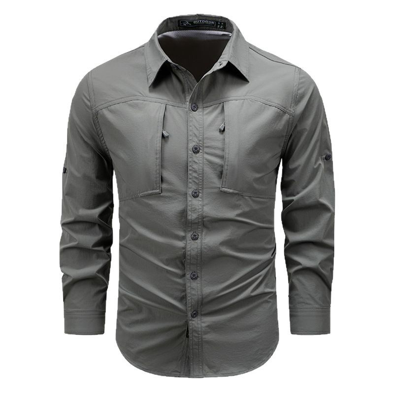 Spring Autumn Men's Long Sleev - Tactical Military Shirt Cargo 评论和价格